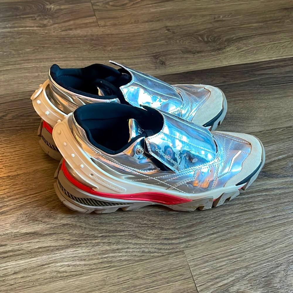 Men’s Calvin Klein chrome runway shoes size 10